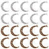 SUNNYCLUE 40Pcs 2 Styles Tibetan Style Alloy Pendants TIBE-SC0001-70-1
