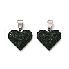 201 Stainless Steel Clay Pendants STAS-R166-02E-P-1