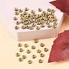 Brass Grade A Rhinestone Spacer Beads RSB034NF-05G-4