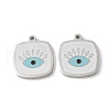 304 Stainless Steel Enamel Pendants STAS-A080-17P-01-1