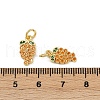 Brass Micro Pave Cubic Zirconia Charms KK-C093-29C-G-3