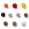 Flocky Acrylic Beads X-OACR-I001-8mm-L-M-1