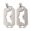 Non-Tarnish 201 Stainless Steel Pendants STAS-Q245-06P-1