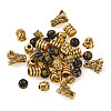 Tibetan Style Alloy Beads and Buddhist Glass Beads TIBEB-TA0001-90AG-01-3