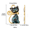 10Pcs Alloy Enamel Pendants ENAM-FS0001-83-4