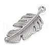 Non-Tarnish 316 Stainless Steel Pendants STAS-B047-05P-2