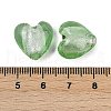 Handmade Silver Foil Lampwork Glass Beads LAMP-Q005-06F-2