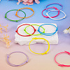 60Pcs 15 Colors Waxed Ployester Braided Cord Bracelets Set BJEW-TAC0013-4