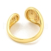 Brass Micro Pave Clear Cubic Zirconia Open Cuff Ring for Women RJEW-M173-02A-G-3
