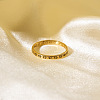 Minimalist Stainless Steel Ring Women Hollow Flower Design Jewelry Ring EM2206-3-4