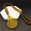 Glass Pendant Necklaces FS-WGCA90F-08-1