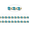 Brass Enamel Curb Chains CHC-C003-13G-06-2