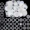 CRASPIRE 5 Sets 5 Styles PET Waterproof Hollow Lace Decorative Stickers DIY-CP0008-72-1