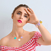 HOBBIESAY 42Pcs 7 Colors Opaque Acrylic Pendants OACR-HY0001-12-6