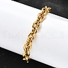 304 Stainless Steel Cable Chain Bracelets for Women BJEW-Q050-01B-G-5