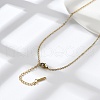 304 Stainless Steel Cable Chains Necklace for Men Women NJEW-N050-A03-G15-1