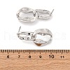 Nuggets Brass Dangle Stud Earrings EJEW-R025-13P-5