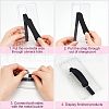 Olycraft 4 Sets 4 Colors Wrist Strap Hand Lanyard Silicone Elastic Moblie Straps AJEW-OC0003-16-3