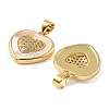 Brass Pendants KK-H002-11A-G-RS-2