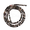 Natural Black Rutilated Quartz Beads Strands G-RM250104-C4-5