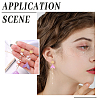 GOMAKERER Brass Stud Earring Findings KK-GO0001-99-5