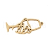304 Stainless Steel Pendants STAS-G355-03G-2