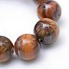 Round Natural Tiger Eye Bead Strands G-R345-4mm-25-4