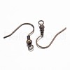 Brass Antique Bronze Earring Hooks X-KK-Q261-1-2