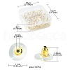 100Pcs Iron Ear Nuts KK-YW0002-09-3