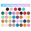 Craftdady 37 Bundles 37 Colors Waxed Polyester Cord YC-CD0001-02-4