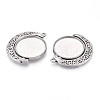 304 Stainless Steel Rotatable Pendant Cabochon Settings STAS-N114-01P-2