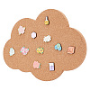 Cloud Wall Mounted Brooch Jewelry Display Cork Tray AJEW-WH0433-01H-1