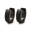 304 Stainless Steel Polishing Hoop Earrings EJEW-M106-01E-EB-4