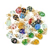  Elit 30Pcs Handmade Millefiori Glass Pendants FIND-PH0007-94-1