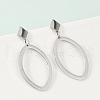 304 Stainless Steel Stud Earrings EJEW-Z089-15P-3
