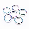 Ion Plating(IP) 304 Stainless Steel Split Key Rings STAS-G201-09A-M-1