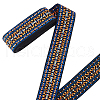 Vintage Jacquard Polyester Ribbon OCOR-WH0101-42C-1