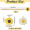 SOFPLATE DIY Daisy Cup Charms Jewelry Making Kit DIY-SP0001-79-2