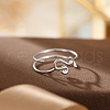 Twelve Constellations 925 Sterling Silver Finger Rings FS-WGD38E8-09-1