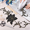 Peony Polyester Embroidery Ornament Accessories PATC-WH0008-04A-3