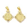 Brass Micro Pave Cubic Zirconia Pendants KK-M246-42G-1