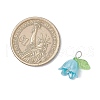 Acrylic Beads with Plastic Imitation Pearl Beads Pendants PALLOY-JF03825-01-2