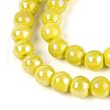 Electroplate Opaque Glass Beads Strands GLAA-T032-P6mm-AB16-3