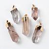 Natural Quartz Crystal Pointed Pendants G-M006-M02-1