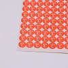 Size L Clothing Size Round Sticker Labels DIY-WH0209-86A-2