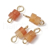 8Pcs 8 Styles Natural Mixed Stone Heishi Beaded Connector Charms PALLOY-JF03583-2