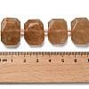 Natural Gold Strawberry Quartz Beads Strands G-H078-B15-01-5