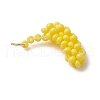 Glass Seed Beaded Banana Pendants PALLOY-MZ00464-3