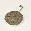 Tibetan Style Pendant Cabochon Settings X-TIBEP-20474-AS-LF-2