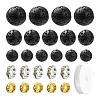 76Pcs Natural Lava Rock Round Beads for DIY Bracelet Making DIY-FS0002-01-3